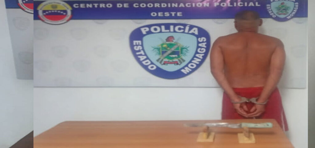 PoliMonagas detuvo en Punta de Mata a sujeto por el delito de lesiones