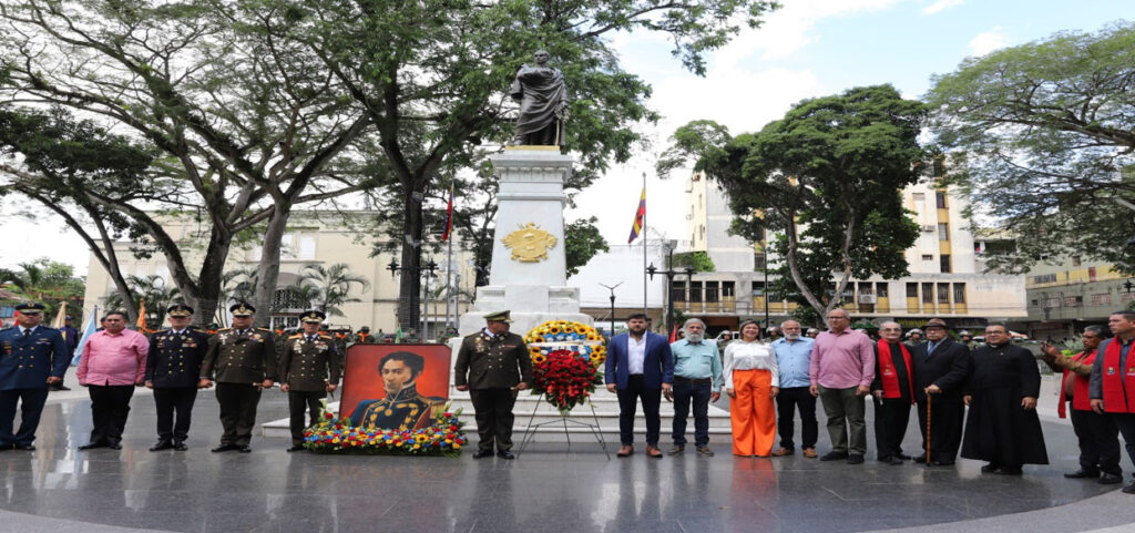 En Maturín conmemoran el 193 aniversario de la siembra del Libertador Simón Bolívar