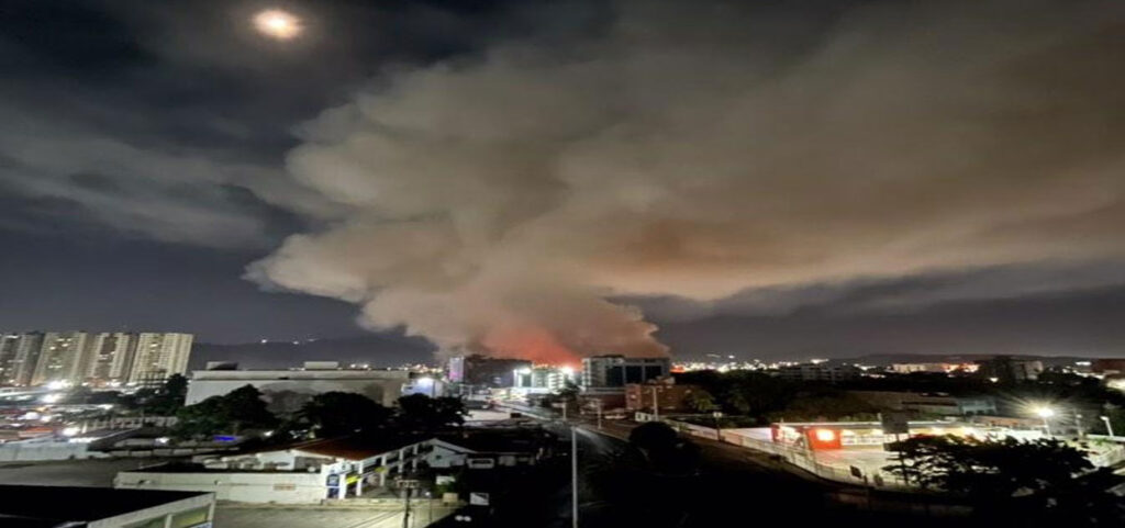 Controlado incendio originado en la Laguna de Tronconal V