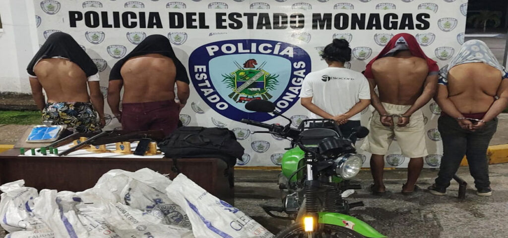 PoliMonagas detuvo en El Pinto a 6 integrantes del G.E.D.O Negro Mosqueda