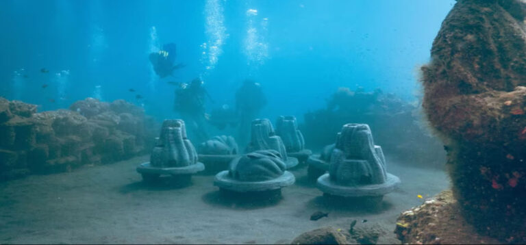 Cenizas humanas se convierten en arrecifes artificiales en el fondo marino