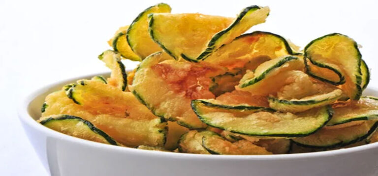 Snack saludable y delicioso de calabacín