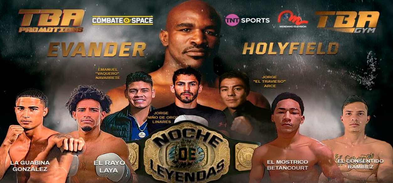 Evander Holyfield tetracampeón de boxeo llega a Venezuela para la «Noche de Leyendas»