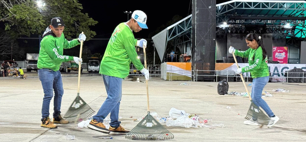 Alcaldía activa limpieza y desinfección en la Concha Acústica y cercado de La Guaricha