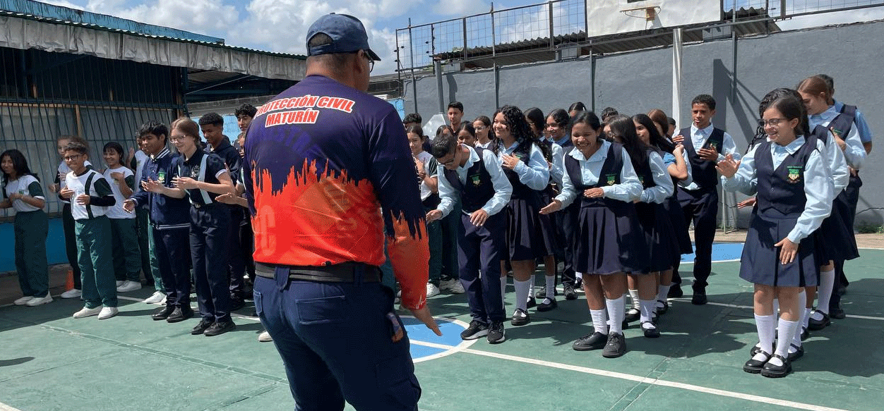 PCAD Maturín realizó un ejercicio preventivo ante un sismo en la U.E. Augusto Mijares