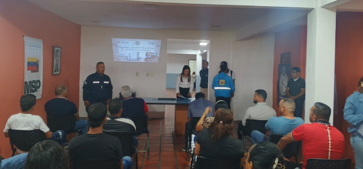Polimaturín realizó un conversatorio sobre la sana convivencia a ciudadanos del Servicio Penitenciario