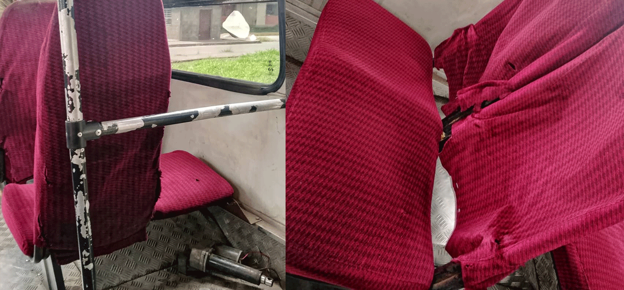 Usuarios expresan descontento por el deterioro de las unidades de transporte público