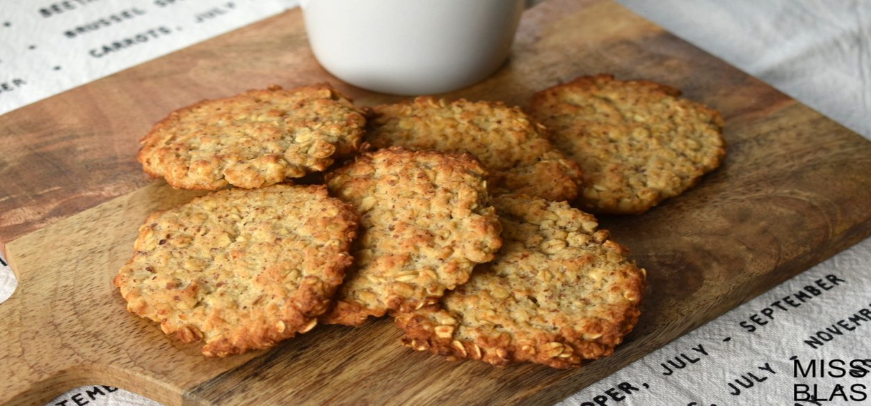 Deliciosas galletas de avena con un endulzante natural