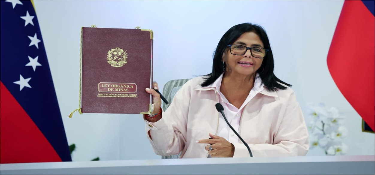 Delcy Rodríguez promulga nueva Ley de Minas