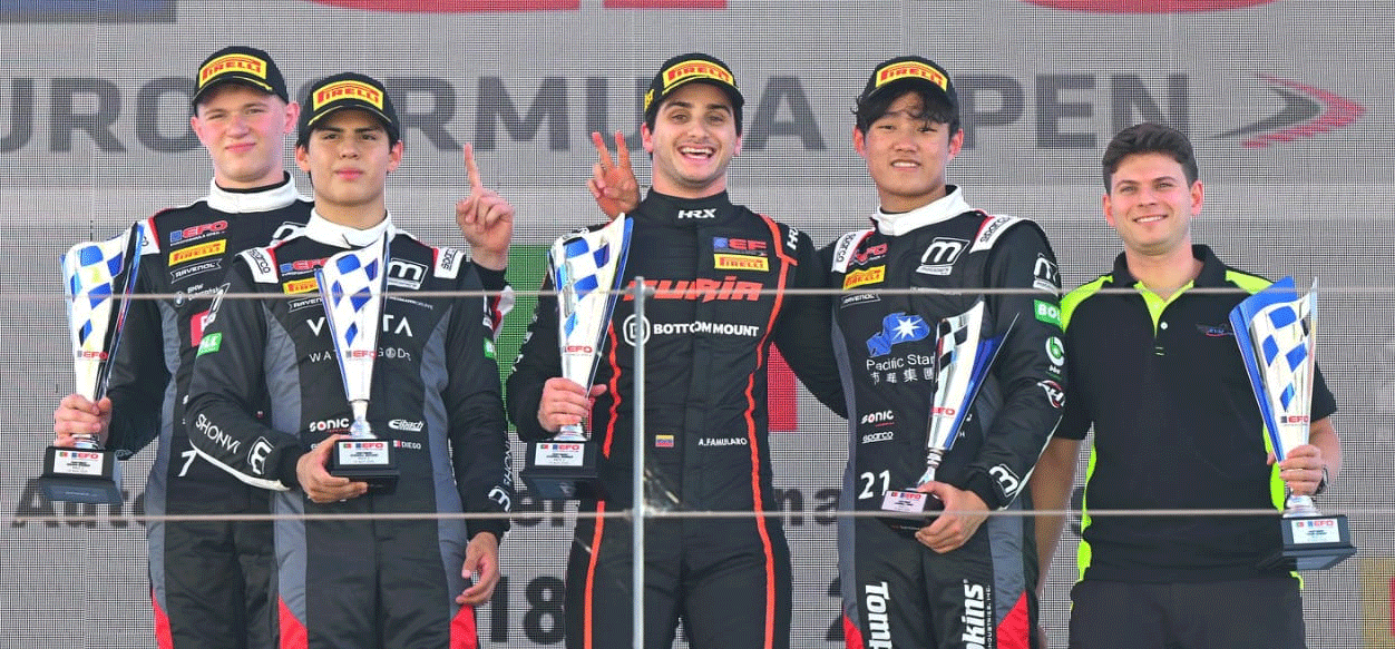 Monaguense Alessandro Famularo gana en la Fórmula Europea