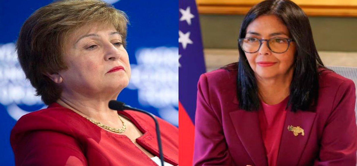 Directora del FMI califica conversación con Delcy Rodríguez como “muy valiosa y productiva”