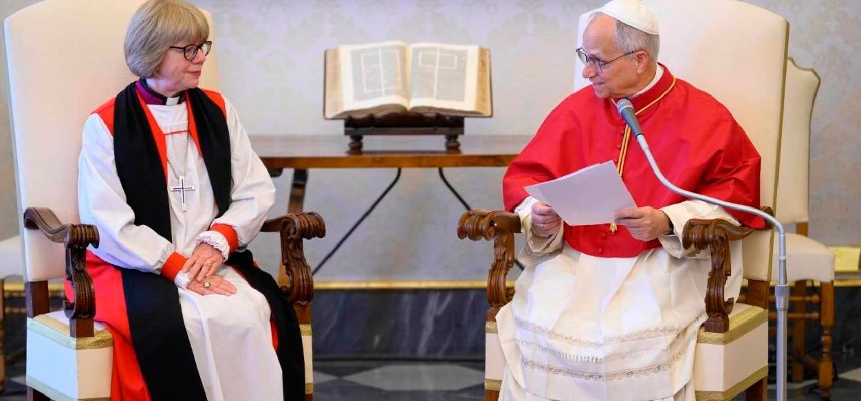 Papa León XIV recibe a la Arzobispa de Canterbury