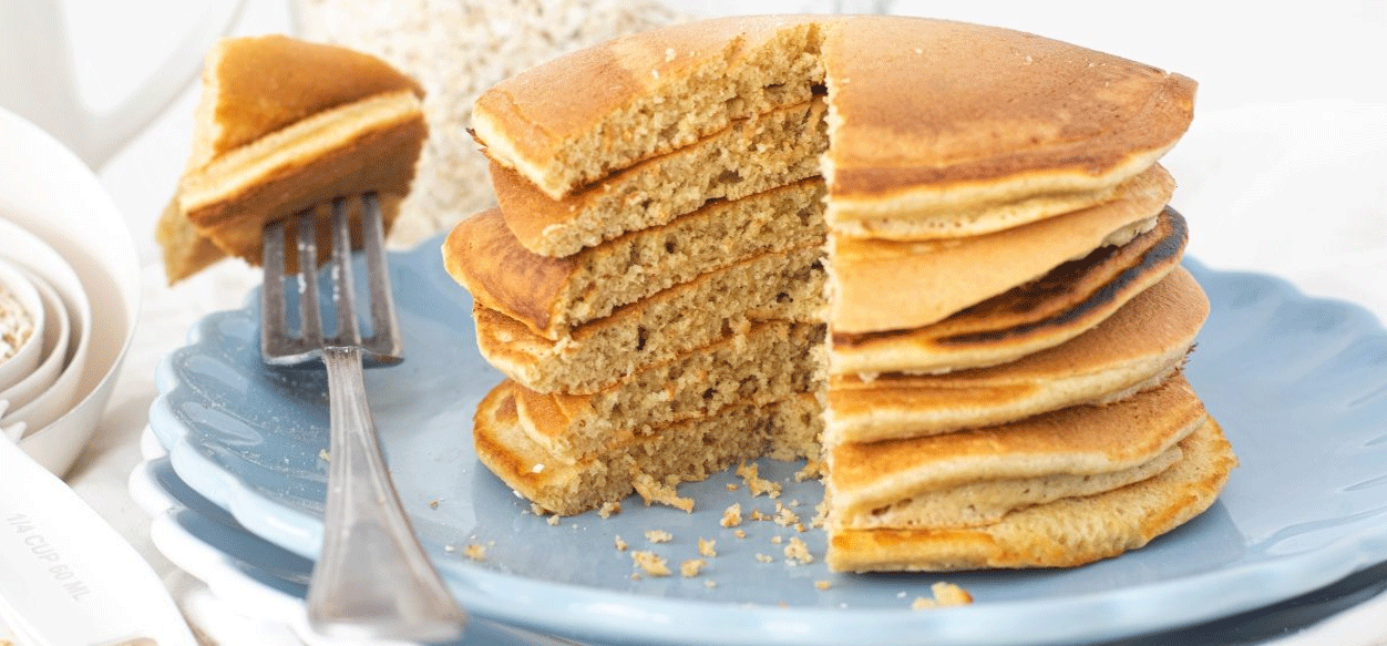 Saludable receta de Tortitas de avena con 2 ingredientes