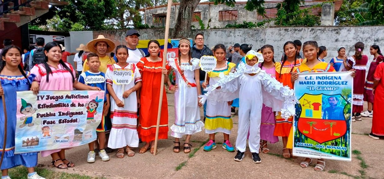 ​Monagas celebró fase estadal de los IV Juegos Autóctonos Estudiantiles de los Pueblos Indígenas
