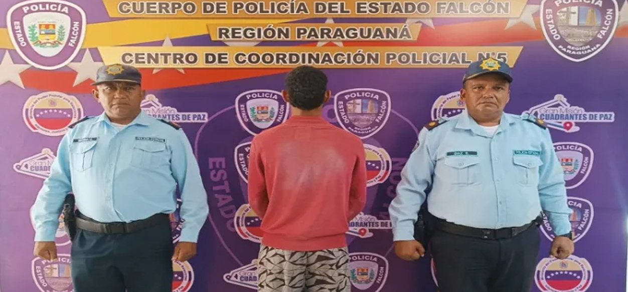 Fue detenido por mostrar sus partes íntimas a mujer en Punto Fijo