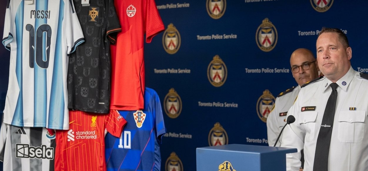 Policía de Toronto incauta gran cantidad de camisestas falsificadas