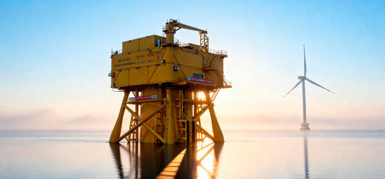 China presenta el primer centro de datos submarino de energía eólica